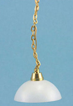 Dollhouse Miniature Hanging Lamp, White